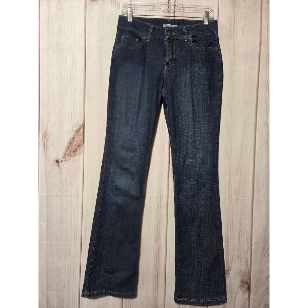 Riders by Lee Womens Mid Rise Bootcut Jeans Dark Wash Stretch Denim Size 6M